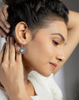 Moksha Stone Silver Earrings