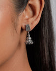 Amura Jhumka Silver Earrings