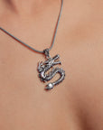Azazel Dragon Silver Pendant