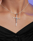 Olivia Crucifix Silver Pendant