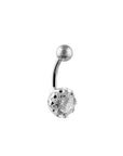 Penelope Gleam Silver Belly Button Ring