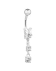 Ophelia Luxury Silver Belly Button Ring