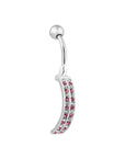 Cora Band Silver Belly Button Ring