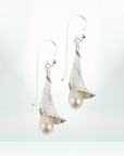Amelia Pearl Silver Earrings